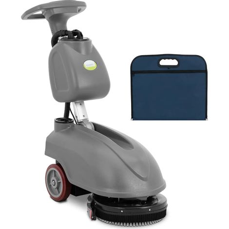 Autolaveuse auto laveuse machine entretien sol professionnelle à batterie 35 cm 1 350 m²/h à guidage manuel gris