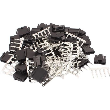 20 jeux broches d'art noires, 5 broches, pas 3,0mm, 40 pièces, Terminal à pour voiture, PC, réseau
