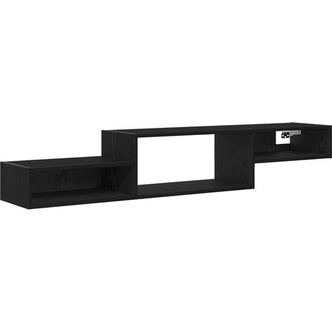 Meuble TV mural Meuble de rangement - Chêne noir 150 x 28 x 26 cm fr2675 - Maison La Vie