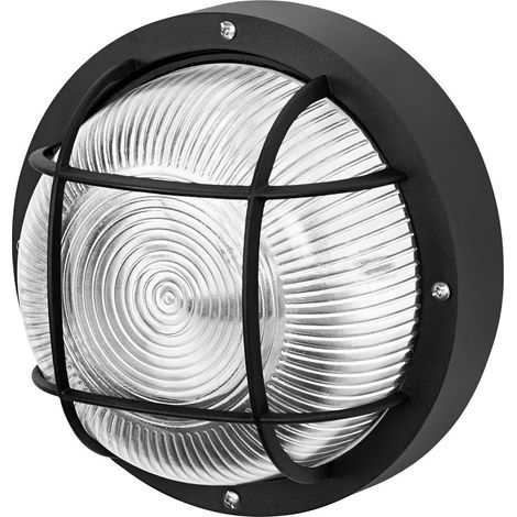 Ledvance Plafoniera Nera E27 IP44 Turtle Round 190 mm per Esterni (1/2)