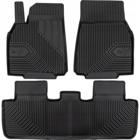 Tapis de sol et de porte en caoutchouc Tesla Model Y à partir de 2020 - Plateaux 77 (1/5)