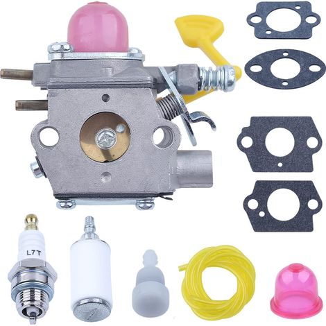 Carburetor for Poulan BVM200C BVM200VS Gas Blower PPB430VS Pro Leaf Blower with Gasket Spark Plug Fuel Filter Primer Bulb Fuel Line (1/5)