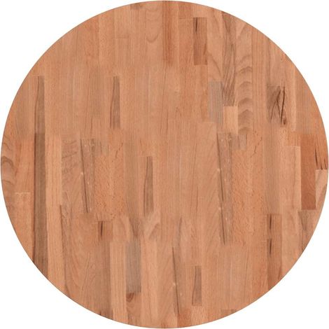 Dessus de table  Dessus de bureau  Plateau de table Ø70x1,5 cm rond bois massif de hêtre