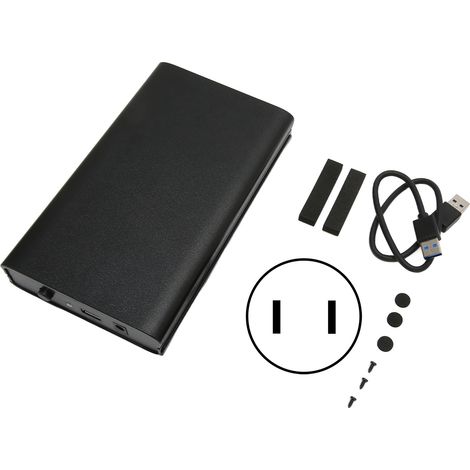 Boîtier externe USB 3.0 vers SATA 3.5/2.5 pouces, 6Gbps, compatible SATA I/II/III, disque dur HDD pour PC, adaptateur secteur 110-240V, prise américaine (1/5)