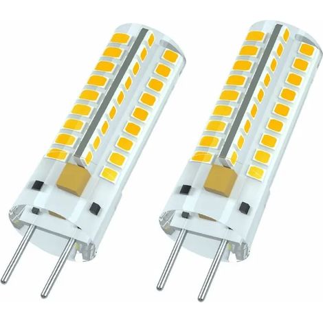 Ampoule LED GY6.35 12V 7W, équivalent halogène 50W, culot G6.35, blanc chaud 3000K, lumière 360°, non variateur, lot de 2 (1/5)