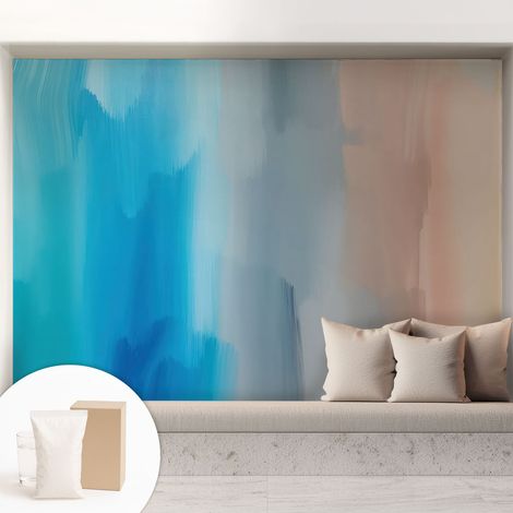 Carta Da Parati Non Tessuto - Con Colla Gratuita - Con Motivi Moderni - Design Elegante Per Pareti Astrazione colorata 208x146 cm (1/5)
