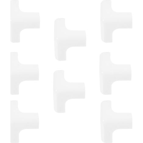 Hohopeti Lot de 8 protections d'angle en silicone blanc pour meubles (1/5)