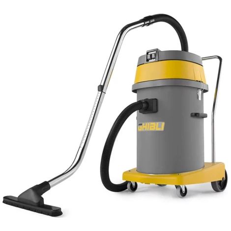 Aspirateur professionnel eau et poussières 2300 W – 80 litres – Dépression 190 mbar – Pour chantiers humides et espaces confinés – Ghibli (1/3)
