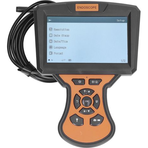 Industrielle Endoskop-Inspektionskamera, 5-Zoll-HD-1080P-Bildschirm, digitales Boroskop für Rohre, IP67 wasserdicht, 8-mm-Objektiv, 10 m / 32,8 Fuß (1/5)