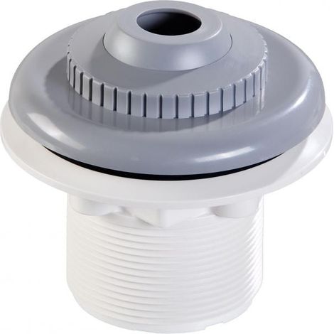 Bouche refoulement gris pour piscine enterrée liner