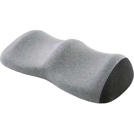 Oreiller ergonomique en mousse à mémoire de forme en forme de double lune, oreiller de soutien orthopédique pour les jambes et les genoux, soulage la pression du bas de la jambe pour soulager le somme (1/5)