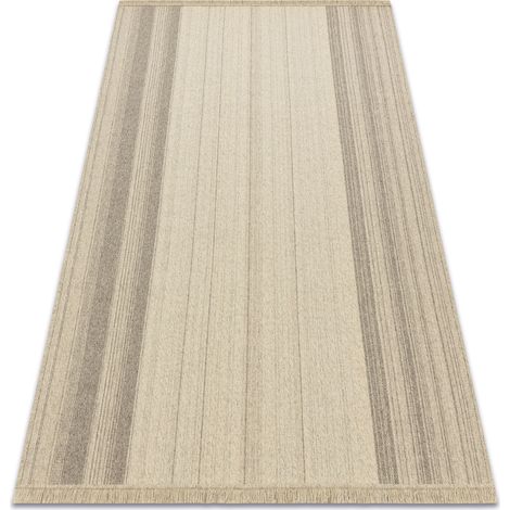 Wool carpet VILLA 7796/72800 Stripes SIZAL, flat-woven beige beige 160x230 cm