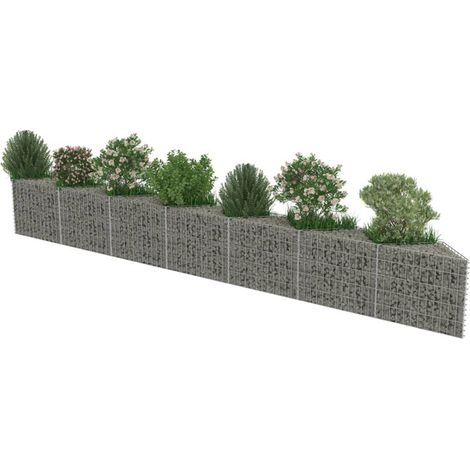 FIMEI Mur de gabion Acier galvanisé 450 x 30 x 50 cm (1/5)
