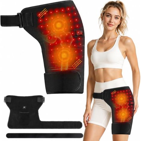 Infrarot-LED-Therapie-Gürtel 660nm für Hüften und Oberschenkel - Vibrationsheizung, 3-stufige Temperaturregelung, USB-lsw (1/5)