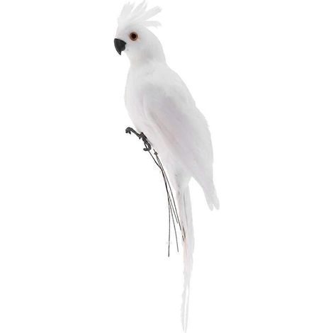 Poupée décorative de jardin en mousse représentant un ara de 35 cm, faux oiseau (1/5)