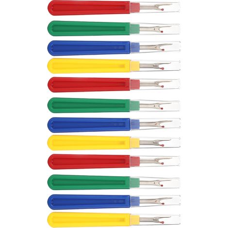 12 Pièces Découseur de Couture en Acier Inoxydable, Outil de Décousage Ergonomique pour Broderie et Patchwork (1/5)