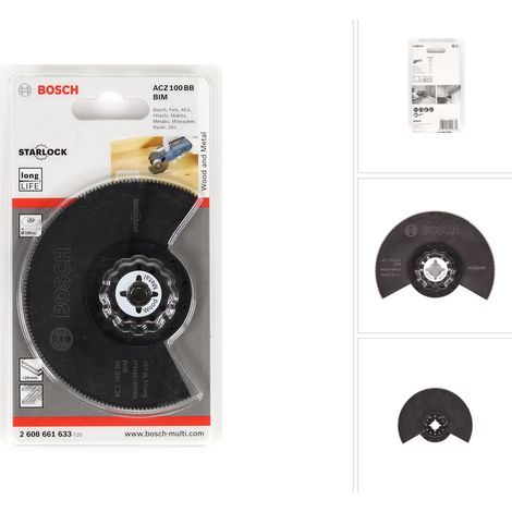 Bosch 1x BIM Segmentsägeblatt Starlock ACZ 100 BB Wood and Metal - 2608661633