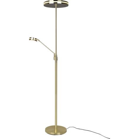 Lampadaire LED Franklin dimmable doré Trio 426510208 (1/5)