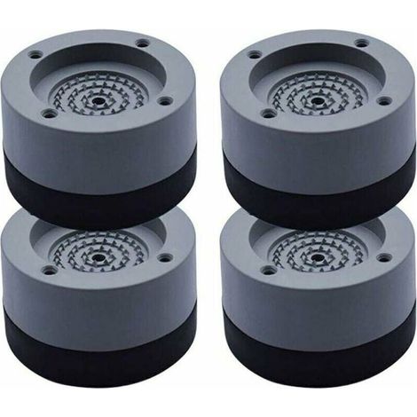 4Pcs Patins Anti Vibration Tampon Anti-vibration Lave Linge Universel Pieds Stabilisateur Piédestal pour Lave-Linge Réfrigérateur,de (1/4)