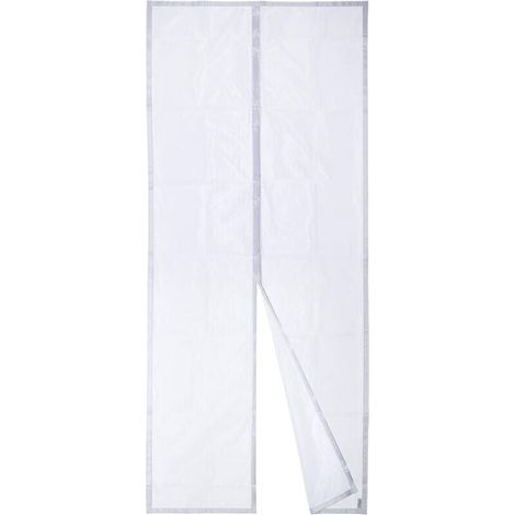 Moustiquaire Magnétique Pour Porte Apalus, Rideau en Maille, Joint Magnétique de Haut en Bas avec Fermeture Automatique, Maintient l'air frais à l'intérieur (90x210cm, Blanc) (1/3)