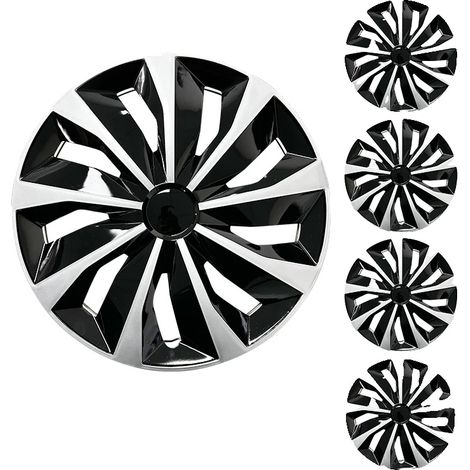 Couvercle de moyeu, 15 pouces, ensemble de 4, Style de couteau 4 pièces, 15 pouces-b (1/2)