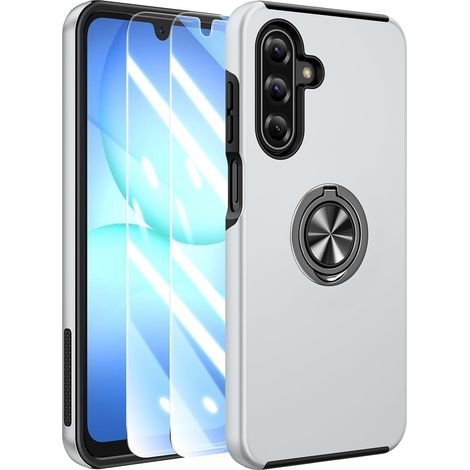 Coque pour Samsung Galaxy A17/A26 (5G/4G) avec Support,Silver (1/5)