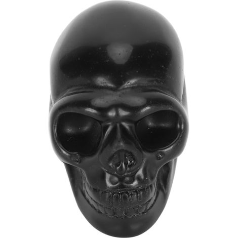 Tête de Crâne en Obsidienne Polie 2 Pouces - Sculpture Main Taillée pour Méditation et Relaxation, Miniature Décorative (1/5)