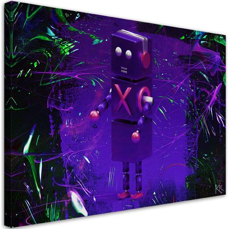 Quadro su tela, Robot per il giocatore - 60x40 (1/4)