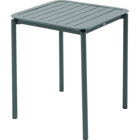 Table carrée de terrasse (70x70cm) vert foncé