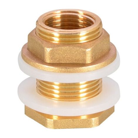 4pcs G1/2 Brass Water Tank Water Pipe Fitting Adapter Faucet Rain Bucket Socket Brass Tank Socket for Faucet Rain Bucket Water Tank MUMU