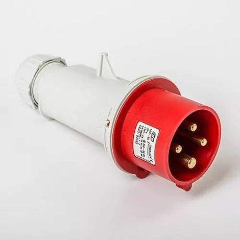 FICHE INDUSTRIELLE MÂLE CEE 16A 3P+T 400V IDE 00342 (1/6)
