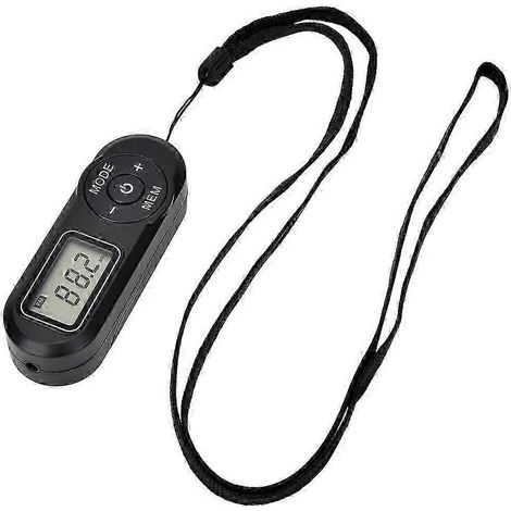 Récepteur radio FM portable avec DSP pour le sport, doté d'un écran LCD et d'écouteurs simples. WHBYV (1/4)