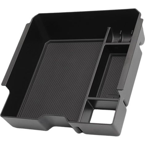 Plateau de rangement double couche pour console centrale - Plateau d'insertion de console centrale en ABS - Boîte de rangement pour véhicules (1/5)