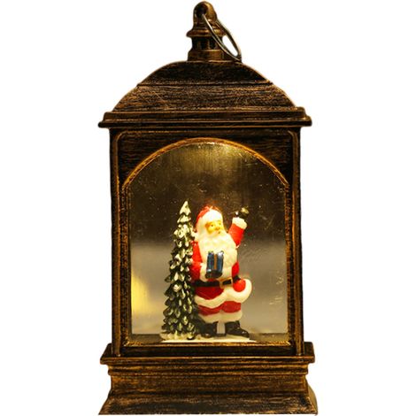 Lanterne À Neige - Boule À Neige Musicale Avec Personnage De Noël - Décoration Intérieure Pour Fête - 1 Pièce (1/5)