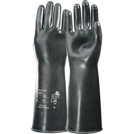 Gant protection chimique Butoject 898 T. 10 noir EN 388, EN 374 cat. III (1/5)