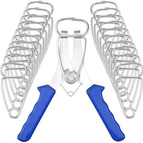 Set di 15 pezzi per il serraggio di tagli obliqui, con pinze e clip a molla in acciaio inossidabile per la lavorazione del legno. (1/5)