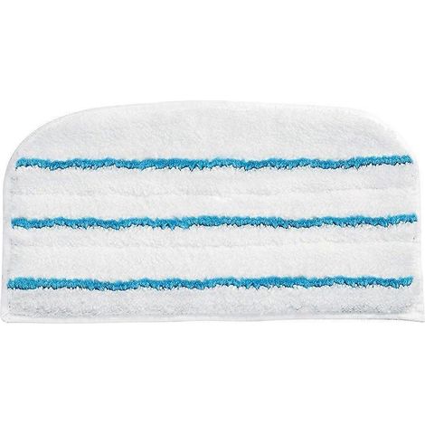 Housses de balai vapeur en microfibre, accessoire vapeur universel triangulaire lavable pour nettoyeur vapeur à jet chaud, lingettes de balai vapeur en microfibre blanche. (1/5)