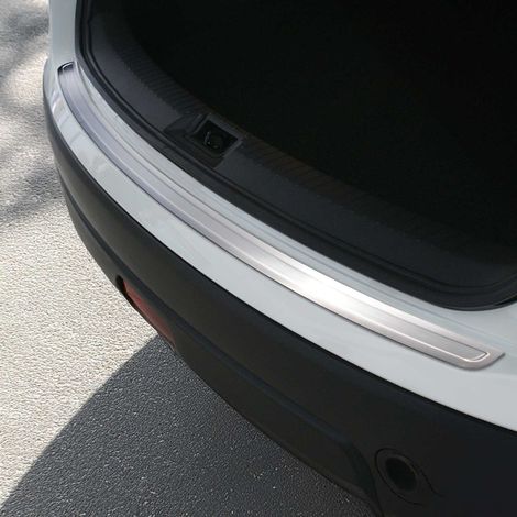 Protection seuil Coffre Pare-Chocs pour Nissan Qashqai +2 2008-2014 Acier Brossé (1/5)