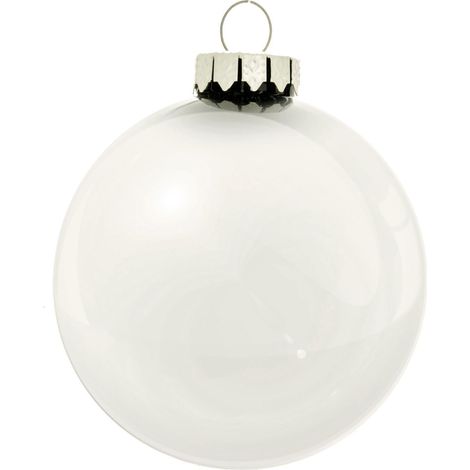 ARPIMEX Box 36 Sfere Natale Vetro D 60 Mm Bianco