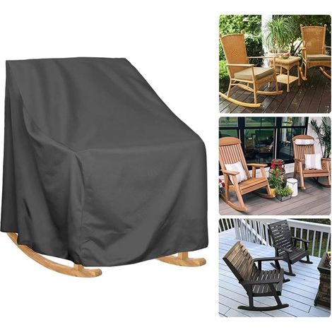 Schutzhülle für Gartenstühle: 70 x 83 x 99 cm, wasserdicht und wetterfest – Strapazierfähiges Ripstop-Polyestergewebe mit windbeständigen Schnallen zum Schutz Ihrer Gartenmöbel