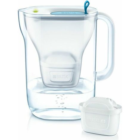 Carafe filtrante BRITA - Style Bleu - Capacité 2,4L dont 1,4L d'eau filtrée - 3 mois MAXTRA PRO (1/5)