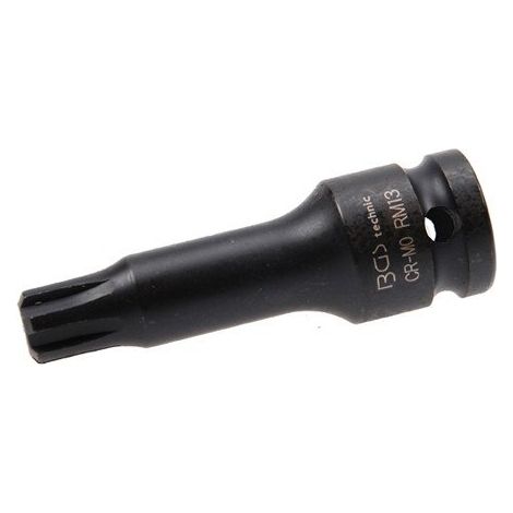 BGS Kraft-Bit-Einsatz Antrieb Innenvierkant 12,5 mm (1/2") Keil-Profil (für RIBE) M13 - 5483-M13