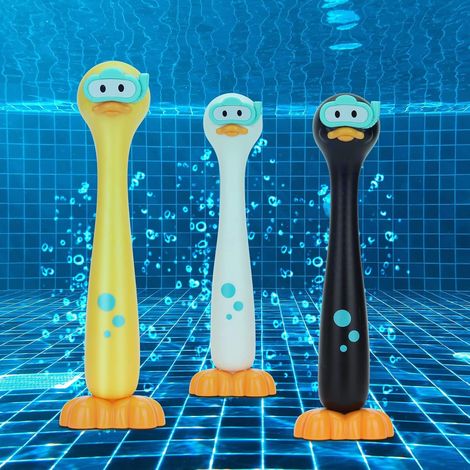 Jouets d'été, jeux de piscine sous-marine, bâtons de plongée, canard, lot de 3