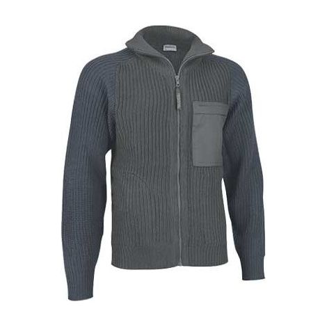 Chaqueta combinada en tejido punto grueso-cálido Arce XXL Antracita / Gris cemento
