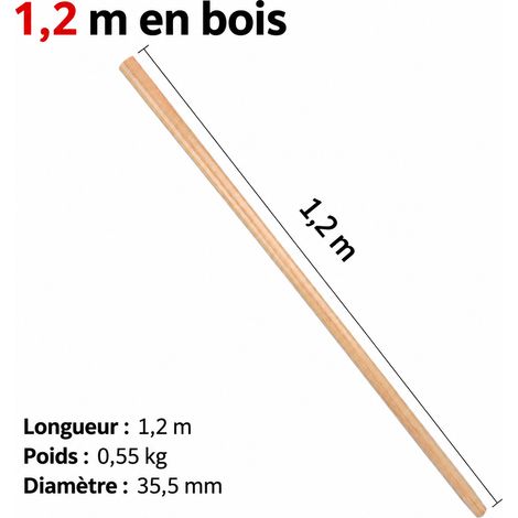 Pelle racloir agricole et pelle à neige avec manche en bois de sophora 1,2 m (120 cm / 1200 mm), pulvérisation plastique, 21 × 15 × 10 cm 200 g – Livraison gratuite