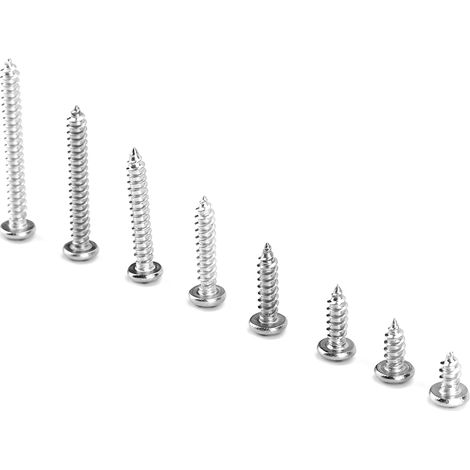 Set mit 200 Phillips M4-Selbstschneidschrauben aus Edelstahl 304 (1/5)