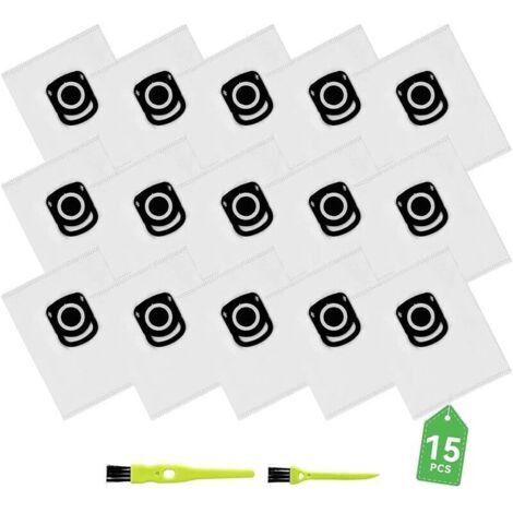 Lot de 15 sacs d&39aspirateur -pour Aspirateur Rowenta Hygiene + ZR200520 ZR200720,Pour Rowenta Compact Power, X-Trem Power et S