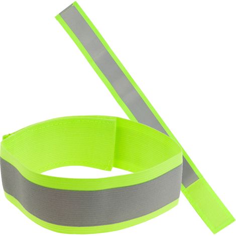 TG71299-1 Gelbes reflektierendes Armband für Laufen, Radfahren, Handgelenk, Arm, Klettverschluss (1/5)