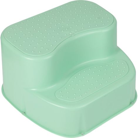 POUPY Scaletta Antiscivolo per Bambini Pedana 2 Gradini in Plastica Sicura