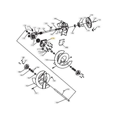 ORIGINAL STIGA LINKES GETRIEBE – 1811-2484-01